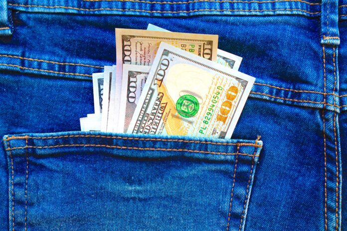 Dollars,Bills,Lies,In,Jeans,Pocket.money,In,Wallet.savings.cash.international,Currency.,Currency